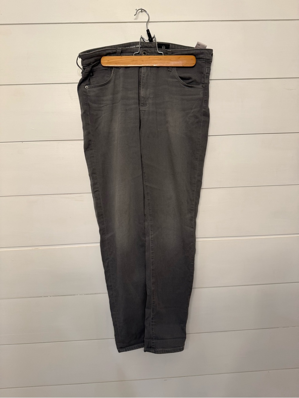 Anthropologie Cropped Straight-Leg Pants - Gray